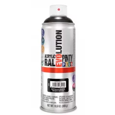   PINTYPLUS EVO AKRIL METAL SPRAY BLACK MT153 - METÁL FEKETE 400ML PP265