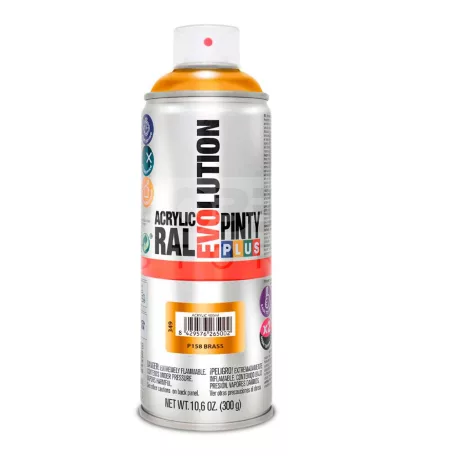 PINTYPLUS EVO AKRIL METAL SPRAY BRASS P158 - METÁL RÉZ SPRAY 400ML PP349