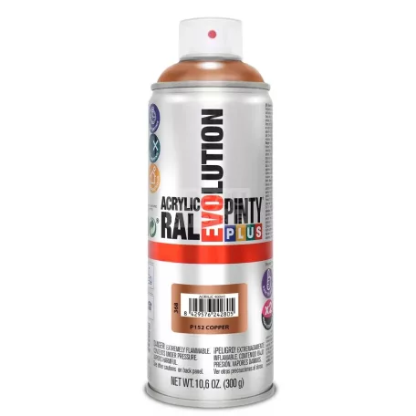 PINTYPLUS EVO AKRIL SPRAY BRONZ P152 - METÁL BRONZ 400ML PP368