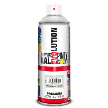PINTYPLUS EVO AKRIL SPRAY RAL8007 - SZÜRKÉSFEHÉR (GREY WHITE) 400ML PP374