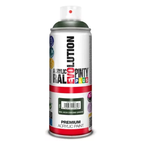 PINTYPLUS EVO AKRIL SPRAY RAL6020 - KRÓMZÖLD (CHROME GREEN) 400ML PP376