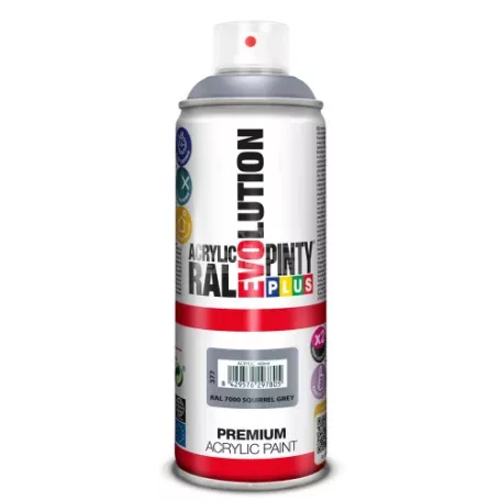PINTYPLUS EVO AKRIL SPRAY RAL7000 - MÓKUS SZÜRKE (SQUIRELL GREY) 400ML PP377