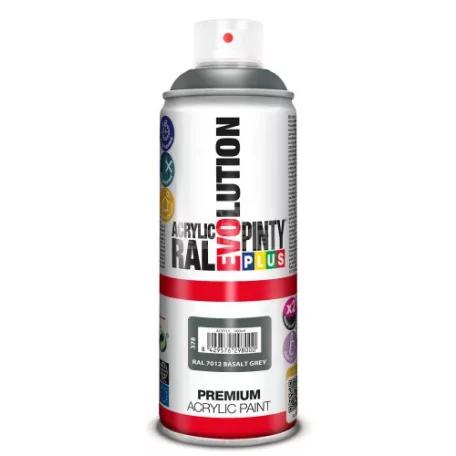 PINTYPLUS EVO AKRIL SPRAY RAL7012 - BAZALTSZÜRKE (BASALT GREY) 400ML PP378