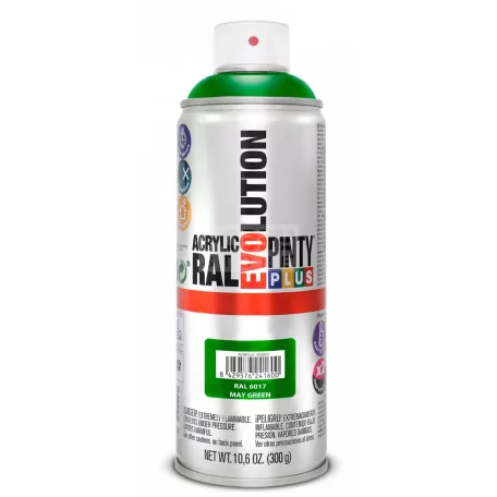 PINTYPLUS EVO AKRIL SPRAY RAL6017 - ZÖLD (MAY GREEN) 400ML PP404