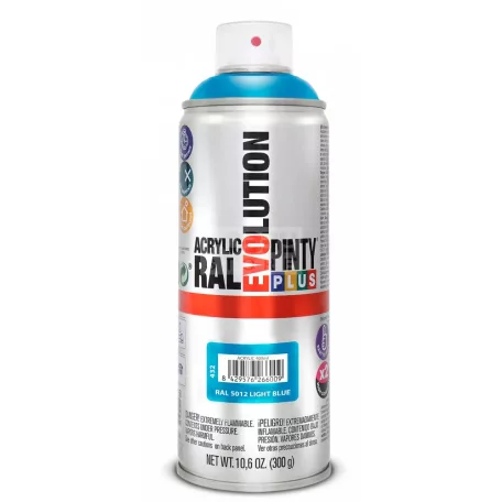 PINTYPLUS EVO AKRIL SPRAY RAL5012 - VILÁGOSKÉK (LIGHT BLUE) 400ML PP432