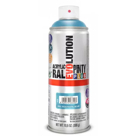 PINTYPLUS EVO AKRIL SPRAY RAL5024 - PASZTELLKÉK (PASTEL BLUE) 400ML PP433
