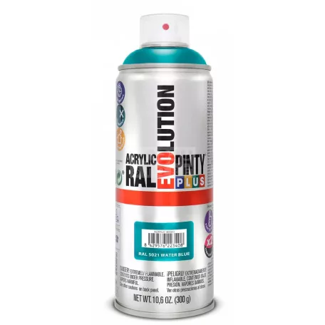 PINTYPLUS EVO AKRIL SPRAY RAL5021 - VÍZKÉK (WATER BLUE) 400ML PP513