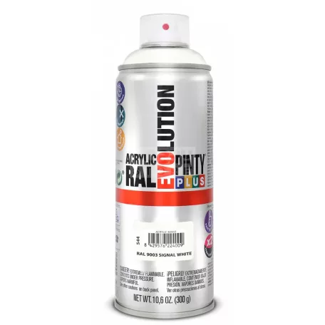 PINTYPLUS EVO AKRIL SPRAY RAL9003 - JELZŐFEHÉR (SIGNAL WHITE) 400ML PP544