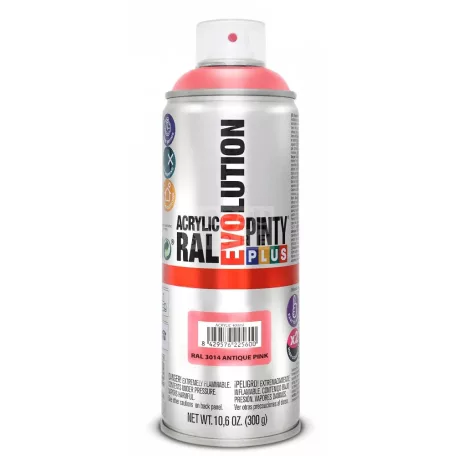 PINTYPLUS EVO AKRIL SPRAY RAL3014 - ANTIK RÓZSASZÍN (ANTIQUE PINK) 400ML PP552
