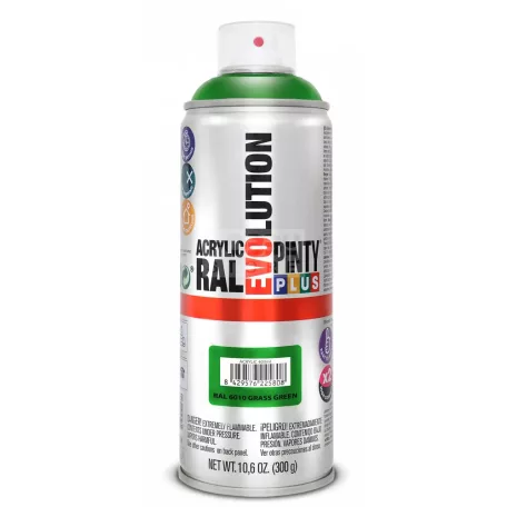 PINTYPLUS EVO AKRIL SPRAY RAL6010 - FŰZÖLD (GRASS GREEN) 400ML PP553