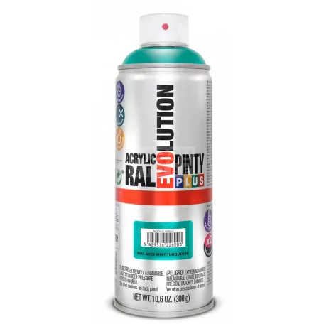 PINTYPLUS EVO AKRIL SPRAY RAL6033 - MENTATÜRKIZ (MINT TURQUOISE) 400ML PP554