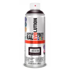   PINTYPLUS EVO AKRIL SPRAY RAL9005 - JET FEKETE (JET BLACK) 400ML PP601