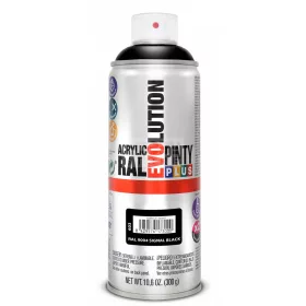   PINTYPLUS EVO AKRIL SPRAY RAL9004 - JELZŐFEKETE (SIGNAL BLACK) 400ML PP603