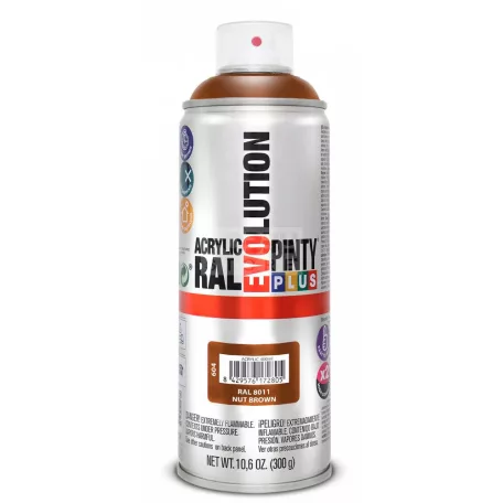 PINTYPLUS EVO AKRIL SPRAY RAL8011 - DIÓBARNA (NUT BROWN) 400ML PP604