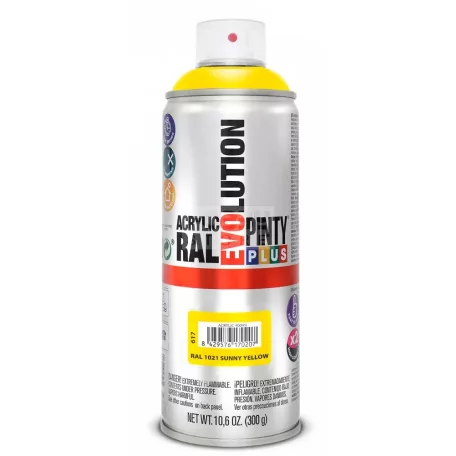 PINTYPLUS EVO AKRIL SPRAY RAL1021 - NAPSÁRGA (SUN YELLOW) 400ML PP617
