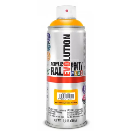 PINTYPLUS EVO AKRIL SPRAY RAL1007- NÁRCISZSÁRGA (DAFFODIL YELLOW) 400ML PP619