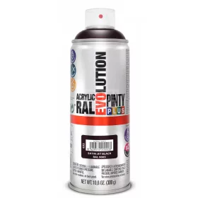   PINTYPLUS EVO AKRIL SPRAY RAL9005 - FÉLFÉNYES JET FEKETE (SATIN JET BLACK) 400ML PP632