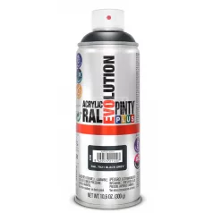   PINTYPLUS EVO AKRIL SPRAY RAL7021 - SZÜRKÉSFEKETE (BLACK GREY) 400ML PP638