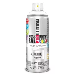   PINTYPLUS EVOLUTION VIZES BÁZISÚ AKRIL SPRAY - ALAPOZÓ FEHÉR - (WHITE PRIMER) 400ML - PP721