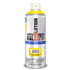   PINTYPLUS EVOLUTION VIZES BÁZISÚ AKRIL SPRAY- NAPSÁRGA- RAL1021 (SUNNY YELLOW) 400ML - PP752
