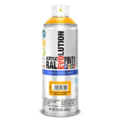   PINTYPLUS EVOLUTION VIZES BÁZISÚ AKRIL SPRAY- DINNYE SÁRGA- RAL1021 (MELON YELLOW) 400ML - PP753