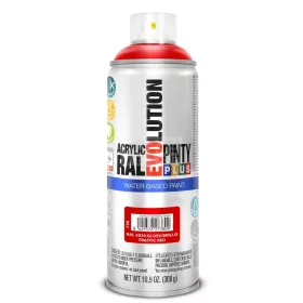   PINTYPLUS EVOLUTION VIZES BÁZISÚ AKRIL SPRAY- PIROS- RAL3020 (TRAFFIC RED) 400ML - PP756