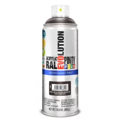   PINTYPLUS EVOLUTION VIZES BÁZISÚ AKRIL SPRAY- SZÜRKÉSBARNA- RAL8019 (GREY BROWN) 400ML - PP776