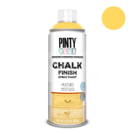 Pinty Plus CHALK -  MUSTARD - krétafesték spray - mustársárga színű 400 ml PP801