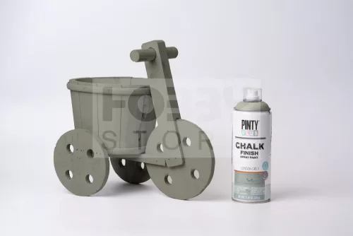 Pinty Plus CHALK -  LONDON GREY - krétafesték spray - London szürke színű 400 ml PP817