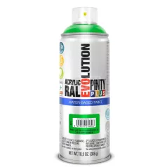   PINTYPLUS EVOLUTION VIZES BÁZISÚ AKRIL SPRAY- SÁRGÁSZÖLD- RAL6018 (YELLOW GREEN) 400ML - PP841