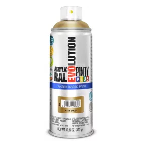   PINTYPLUS EVOLUTION VIZES BÁZISÚ METÁL AKRIL SPRAY - ARANY - (GOLD) 400ML - PP860