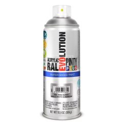   PINTYPLUS EVOLUTION VIZES BÁZISÚ AKRIL SPRAY- FEHÉR ALUMÍNIUM- RAL9006 (WHITE ALUMINIUM) 400ML - PP883