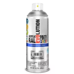   PINTYPLUS EVOLUTION VIZES BÁZISÚ AKRIL SPRAY- FEHÉR ALUMÍNIUM- RAL9006 (WHITE ALUMINIUM) 400ML - PP883
