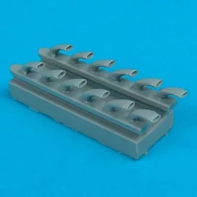   Quickboost Ju 87G Stuka exhausts für Hasegawa Bausatz - kipufogócsonkok