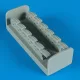 Quickboost Bf 109E exhaust für Hasegawa Bausatz - kipufogócsonkok