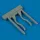 Quickboost Ju 87D/G control sticks (HASEGAWA) - botkormányok