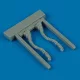 Quickboost Ju 87D/G control sticks (HASEGAWA) - botkormányok