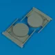 Quickboost MiG-29A Fulcrum exhaust covers (B) (TRU) - kipufogócsonkok