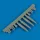 Quickboost Spitfire Mk.IXe gun barrels for Tamiya - fegyvercsövek