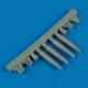 Quickboost Spitfire Mk.IXe gun barrels for Tamiya - fegyvercsövek
