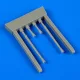 Quickboost J2M3 Raiden gun barrels for Hasegawa - fegyvercsövek