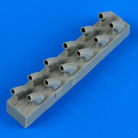   Quickboost P-40E Warhawk exhaust for Hasegawa - kipufogócsonkok