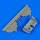 Quickboost Arado Ar 196 float rudders for Revell - úszótalp-kormánylapok