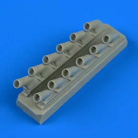   Quickboost Spitfire Mk.IX exhaust-oval type f.Revel - kipufogócsonkok, Revell maketthez