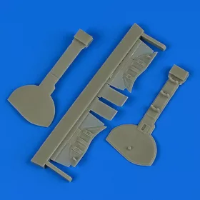   Quickboost A6M5c Zero Type 52 undercarriage covers for Hasegawa - futóműajtók