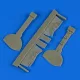 Quickboost A6M5c Zero Type 52 undercarriage covers for Hasegawa - futóműajtók