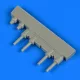 Quickboost He 219A-0/A-2 gun barrels for Revell - fegyvercsövek