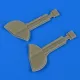 Quickboost Spitfire Mk.Ixc undercarriage covers for Revell - futóműajtók