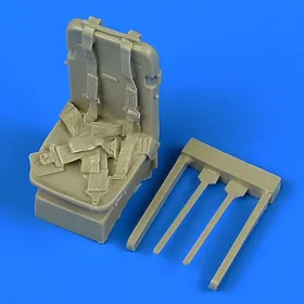  Quickboost P-51D Mustang seat with safety belts - ülés biztonsági övekkel