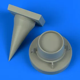   Quickboost MiG-21 NF Fishbed J correct radome for Trumpeter - korrekciós radarburkolat